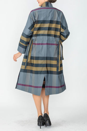 Multi Color Button Front Coat